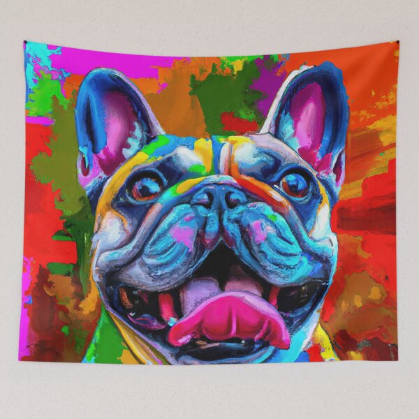 Item preview, French Bulldog  vibrant colors. designed and sold by AIK9Artwork.