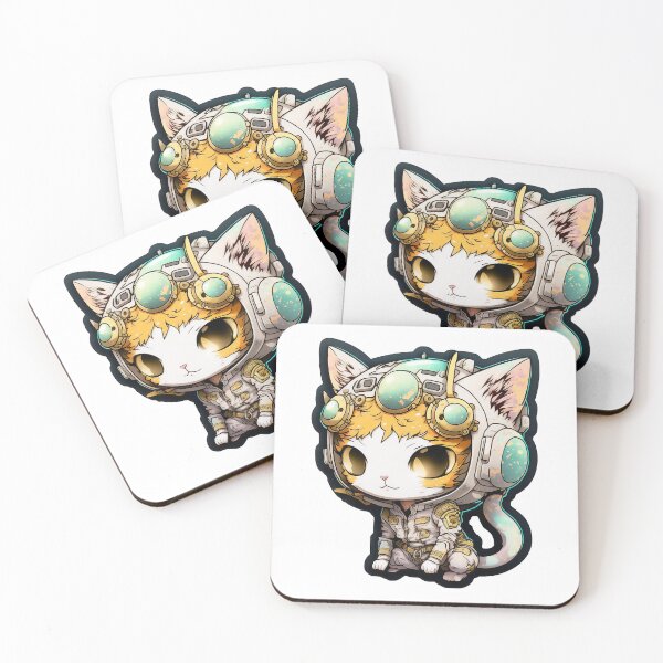 Item preview, Kawaii Space Cats | Chibi Cats | Kawaii Cats | Anime Cats | Space Cats 02 designed and sold by Catcosm.