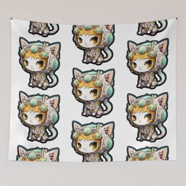 Item preview, Kawaii Space Cats | Chibi Cats | Kawaii Cats | Anime Cats | Space Cats 02 designed and sold by Catcosm.