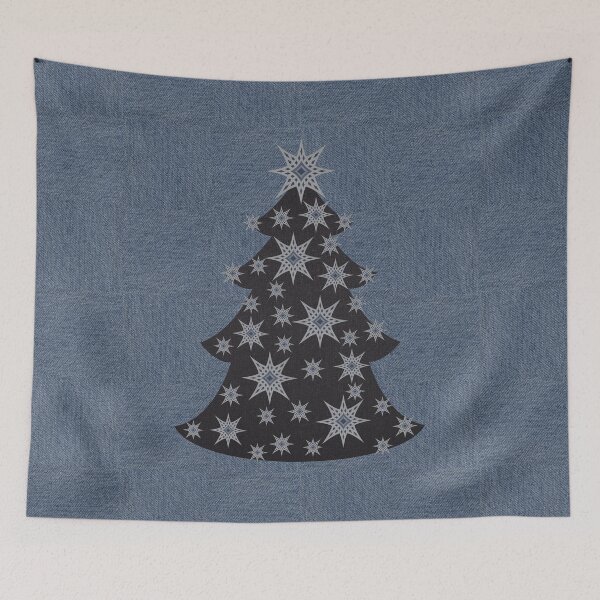 Item preview, Christmas tree denim photocollage designed and sold by denimaheart.