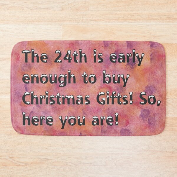 Item preview, The 24th is early enough to buy Christmas Gifts! Reddish Background designed and sold by JuliasArtWorld.