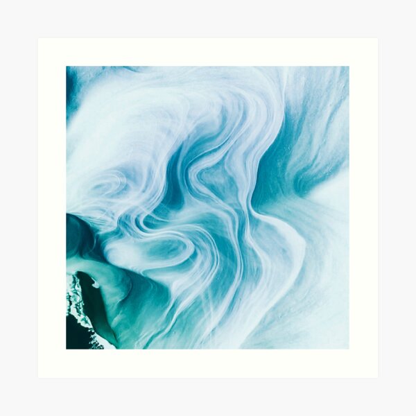 Marble sandstone - oceanic Art Print