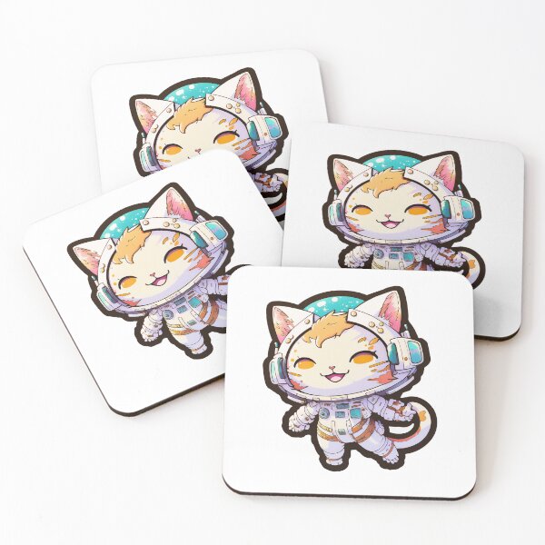 Item preview, Kawaii Space Cats | Chibi Cats | Kawaii Cats | Anime Cats | Space Cats 03 designed and sold by Catcosm.