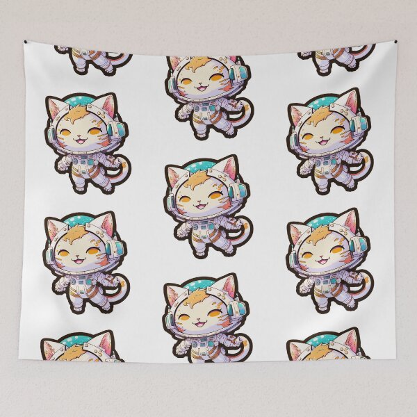 Item preview, Kawaii Space Cats | Chibi Cats | Kawaii Cats | Anime Cats | Space Cats 03 designed and sold by Catcosm.