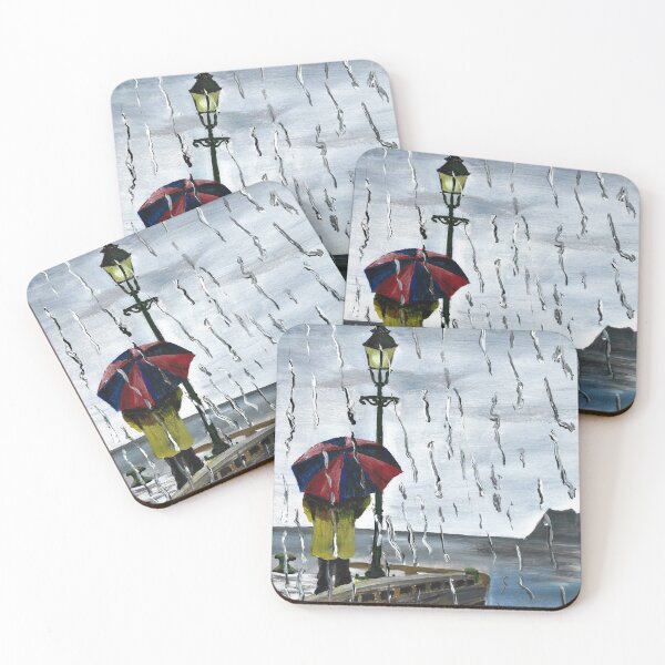 Item preview, Wharf Skuteviksbrygge - Rain designed and sold by Rina Arling.