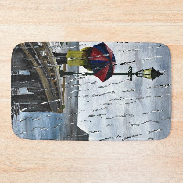 Item preview, Wharf Skuteviksbrygge - Rain designed and sold by Rina Arling.