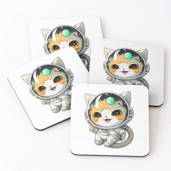 Item preview, Kawaii Space Cats | Chibi Cats | Kawaii Cats | Anime Cats | Space Cats 04 designed and sold by Catcosm.