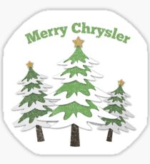 Merry Chrysler Sticker