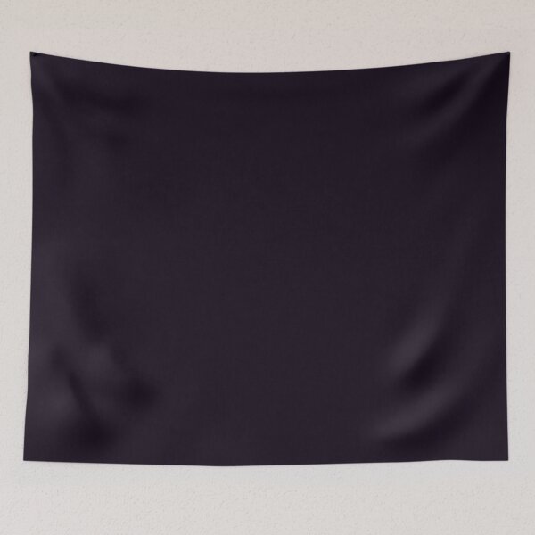 Item preview, Black Purple Solid Color designed and sold by DaVinciFeather.