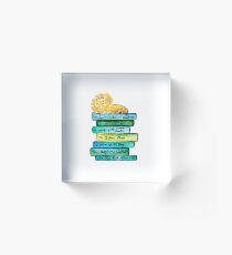 Narnian Book Stack Acrylic Block