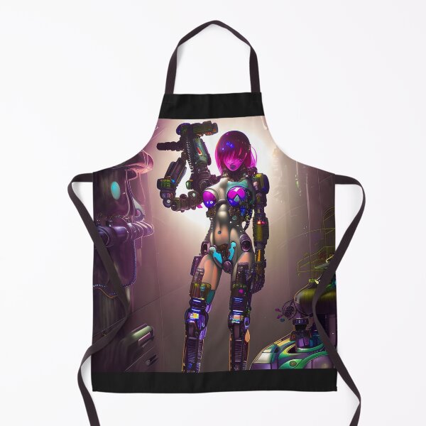 Item preview, Cyberpunk Cyborg Cop In The Underalleys of Cyberpunk City designed and sold by Chubuter.