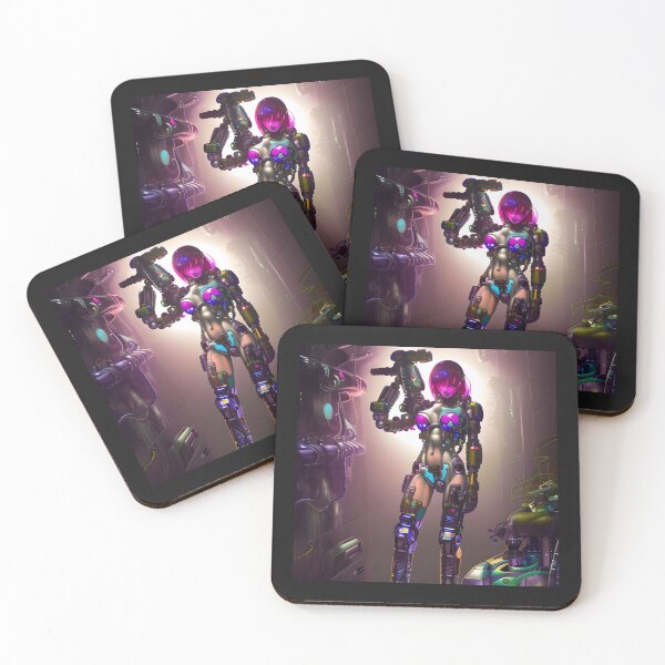 Item preview, Cyberpunk Cyborg Cop In The Underalleys of Cyberpunk City designed and sold by Chubuter.