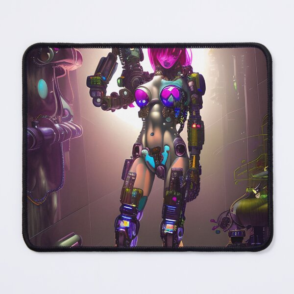 Item preview, Cyberpunk Cyborg Cop In The Underalleys of Cyberpunk City designed and sold by Chubuter.