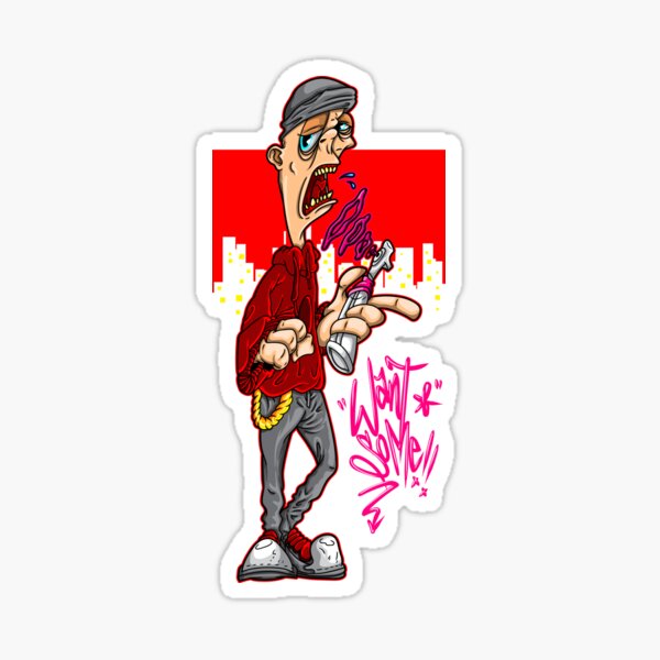 Street Art Thug Sticker