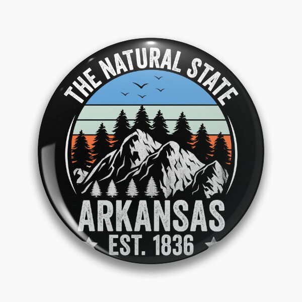 Item preview, Arkansas Natural State Est. 1836 Mountains Nature Camping Hiking Gift T-shirt designed and sold by KGN  CREATIVITY.