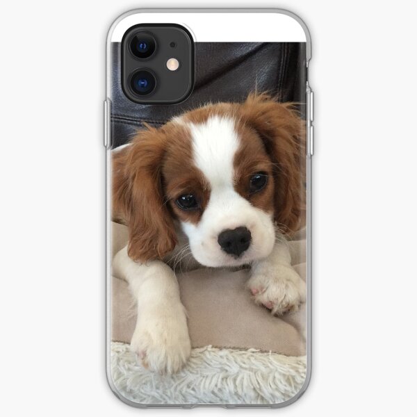 Puppy on a pillow iPhone Soft Case