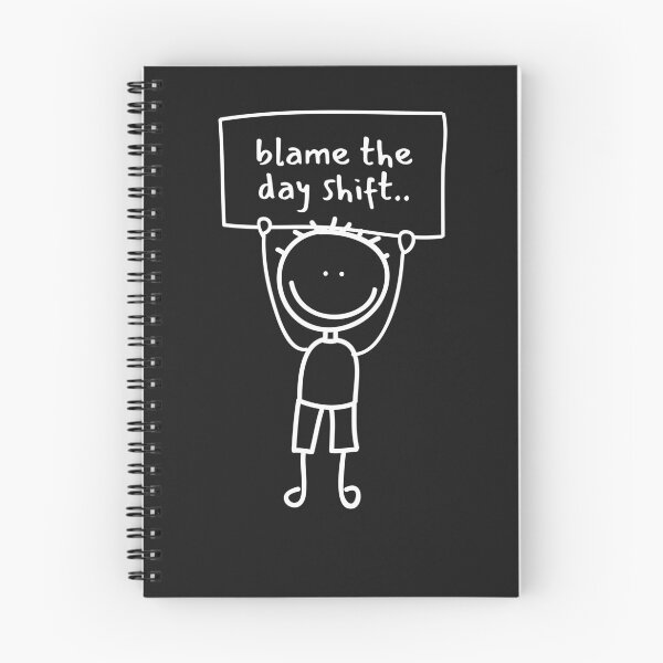 Item preview, Blame the day shift,gag, fun,Day shift worker fun banner with creature holding banner designed and sold by gulnaz797.