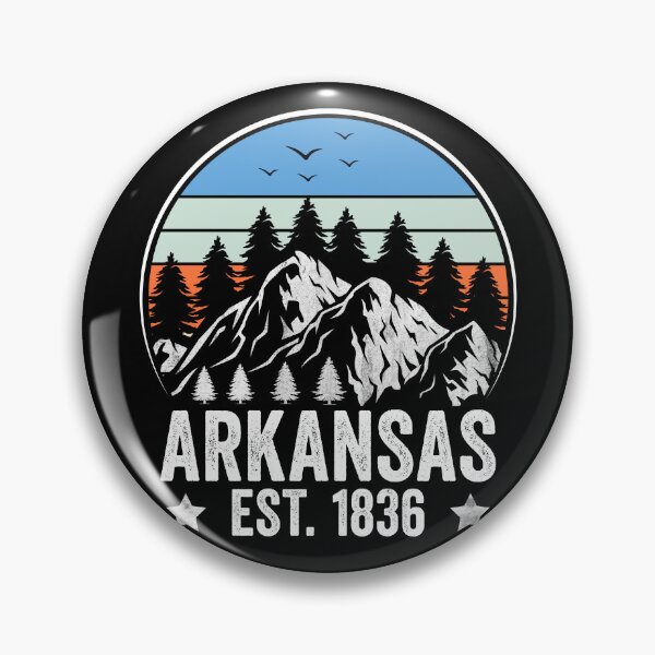 Item preview, Arkansas Natural State Est. 1836 Mountains Nature Camping Hiking Gift T-shirt designed and sold by KGN  CREATIVITY.