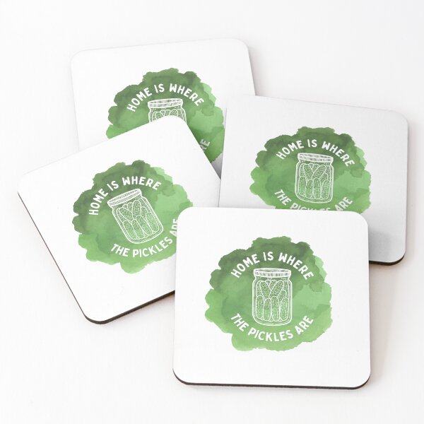 Item preview, Home Is Where The Pickles Are - Dill Pickle Lovers - Green Watercolor Design designed and sold by SayWhatYouFeel.
