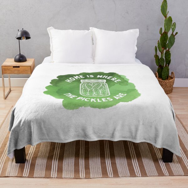 Item preview, Home Is Where The Pickles Are - Dill Pickle Lovers - Green Watercolor Design designed and sold by SayWhatYouFeel.