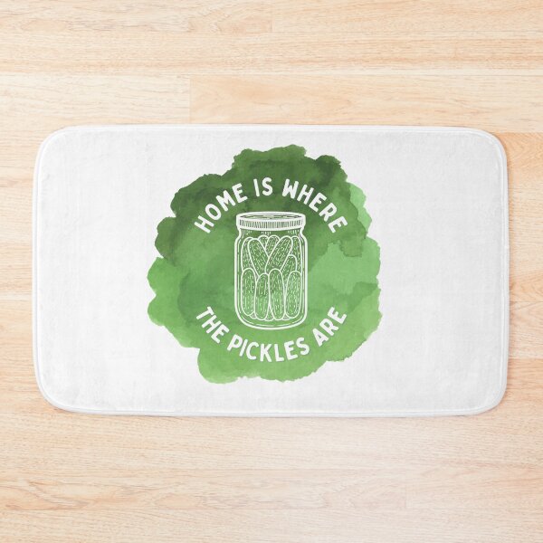 Item preview, Home Is Where The Pickles Are - Dill Pickle Lovers - Green Watercolor Design designed and sold by SayWhatYouFeel.