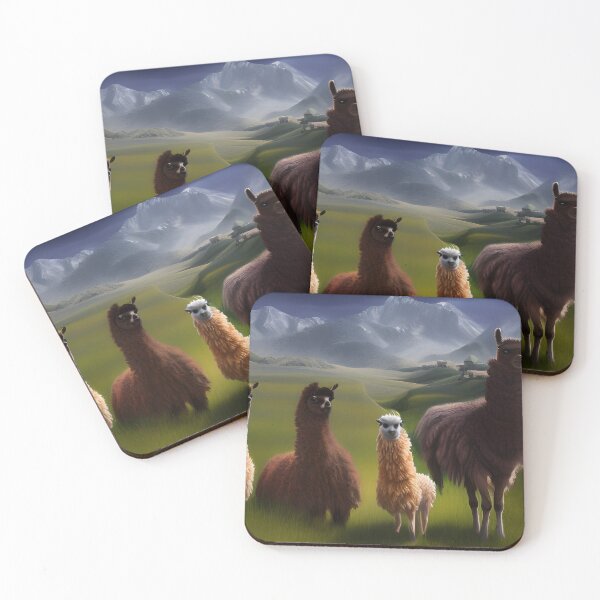 Item preview, Beautiful Llamas and Alpacas designed and sold by Poetic Patterns Studio.
