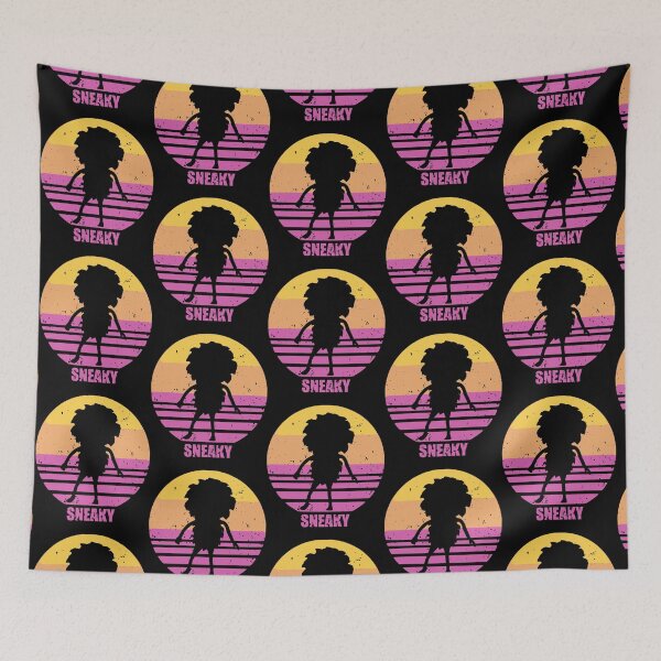 Item preview, Sneaky Sasquatch Silhouette Distressed Sunset Vaporwave designed and sold by UsingShapesd.