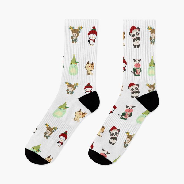 Item preview, Cute Animals Christmas sticker sheet designed and sold by Maria N.