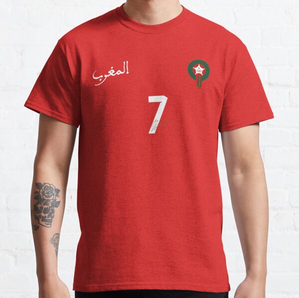 Hakim Ziyech T Shirt 100% Cotton Morocco Football Soccer Ziyech Big Size  6xl Tee Gift Fashion