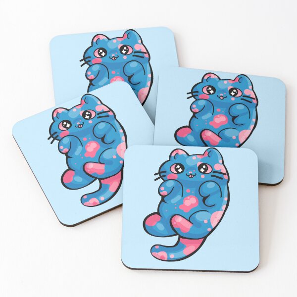Item preview, Dark Blue Cotton Candy Cat designed and sold by Aqua-Arts.