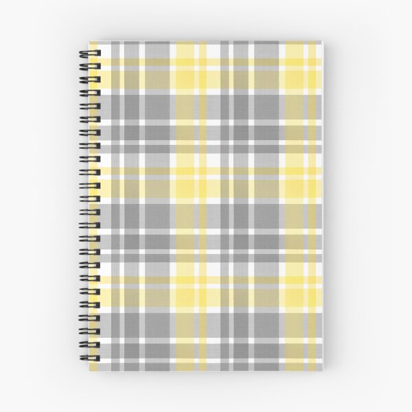 Item preview, Yellow, Gray, and White Plaid designed and sold by ExtinctNotebook.