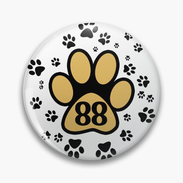 Item preview, Number 88 - pattern with animal paws designed and sold by MadandMean.