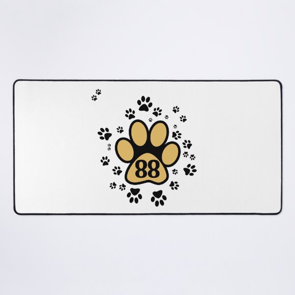 Item preview, Number 88 - pattern with animal paws designed and sold by MadandMean.