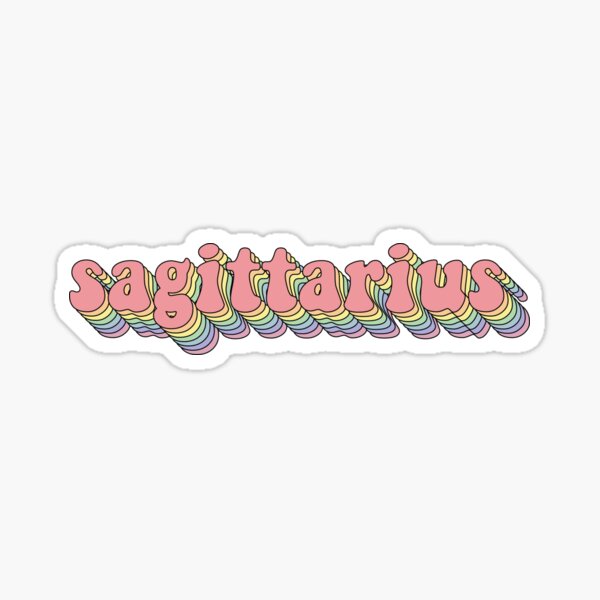 Item preview, sagittarius rainbow designed and sold by Olivia Wrisinger.