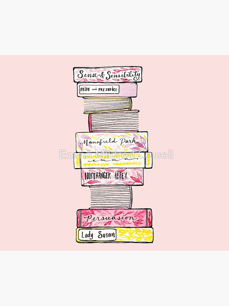 Novels of Jane Austen - Watercolor by gentlecounsel