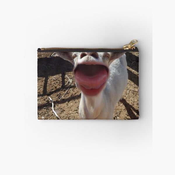 Item preview, Say Ahh funny goat sticking out its tongue  designed and sold by Stephanie  Skeem.