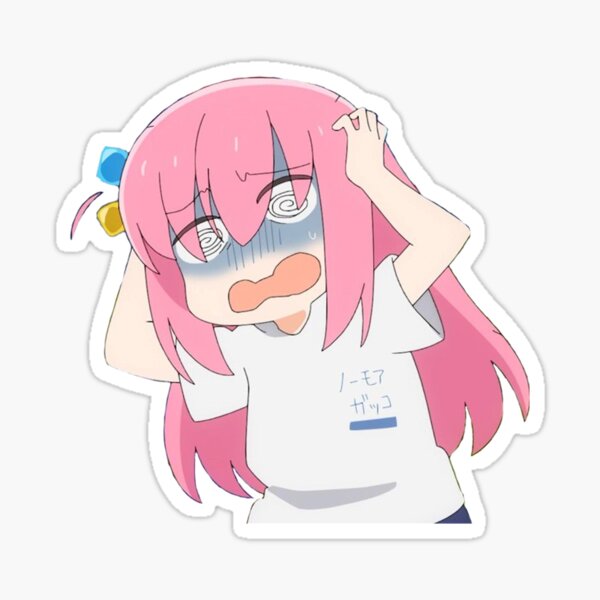 Bocchi meme sticker Fu bocchi the rock Bocchi anime gotou hitori sticker  Bocchi chan sticker Sticker for Sale by stickersofwaifu