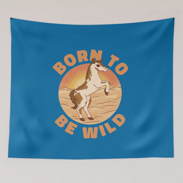 Item preview, Equestrian Art - Born to be Wild Horse designed and sold by KaylaStudio.