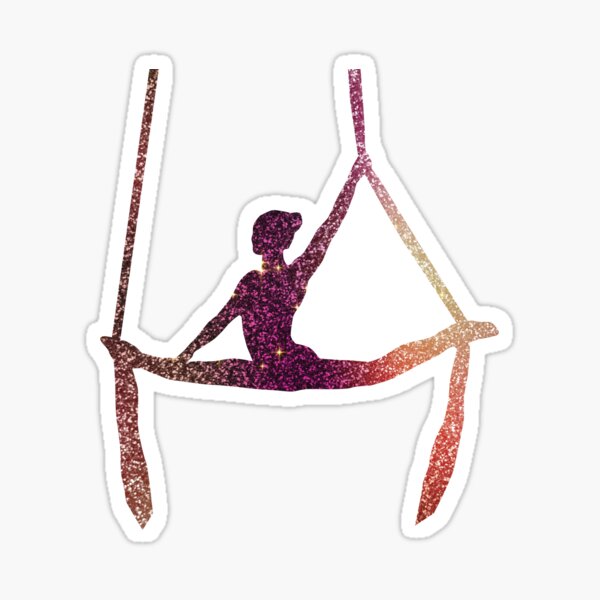 Sparkle Sunset Aerial Silks Sticker