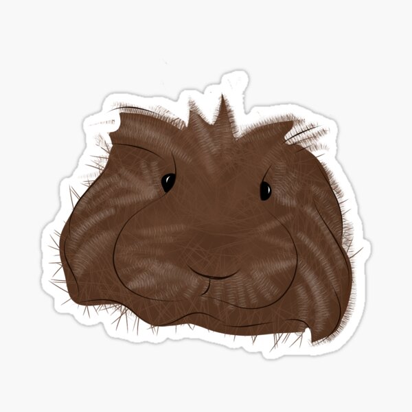 Aperçu de l'œuvre Visage joufflu de cochon d'Inde mignon créée et vendue par FantasyDoll.