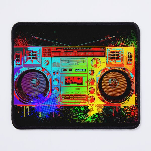 Item preview, Colorized Ghetto Blaster - Boombox Dance Music designed and sold by -Koleidescope.