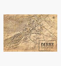Map of Derry, Maine | Stephen Kings IT Photographic Print