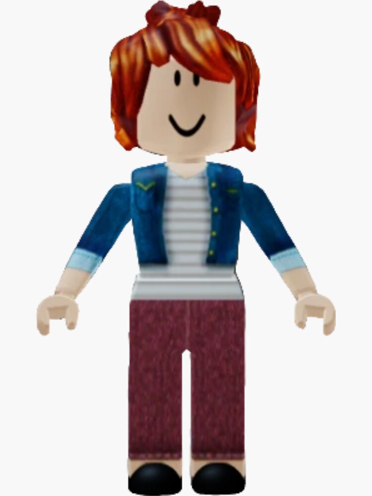 Character in roblox with bacon hair and top hat