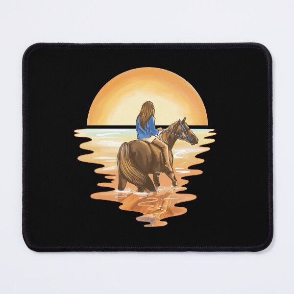 Item preview, Girl Riding Horse into The Sunset designed and sold by KaylaStudio.