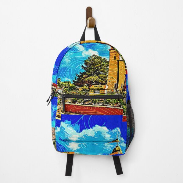 Item preview, Saint Pius X Church in Chula Vista - impressionist painting designed and sold by NickoPrints.