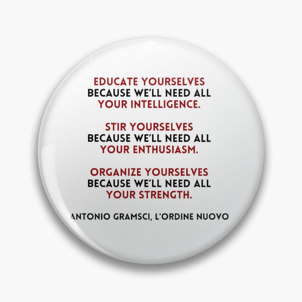 Item preview, Antonio Gramsci Quote designed and sold by BluebellPainter.