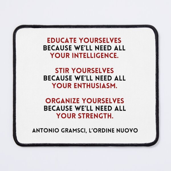 Item preview, Antonio Gramsci Quote designed and sold by BluebellPainter.