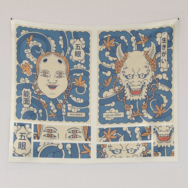 Item preview, Vintage Raijin Oni designed and sold by Oni Kanzen.