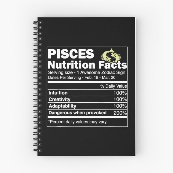 Item preview, Pisces Nutrition Facts Astrology Zodiac designed and sold by Helbon-art.