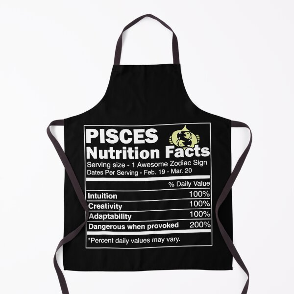 Item preview, Pisces Nutrition Facts Astrology Zodiac designed and sold by Helbon-art.